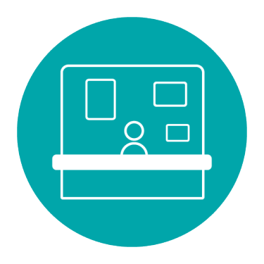 exhibiting icon